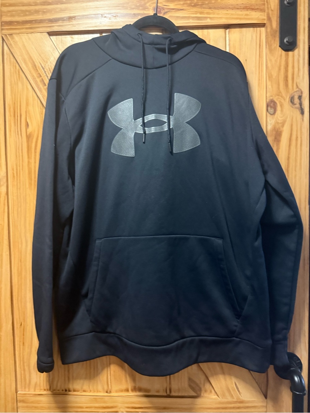 Under Armour Black Pullover Hoodie with Contrast Logo